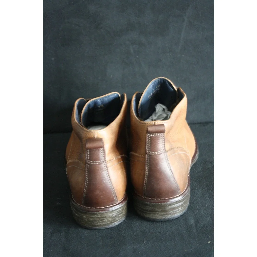 Johnston & Murphy Copeland Chukka Boots‎ Mens 9 M Tan Pebbled Leather Shoes